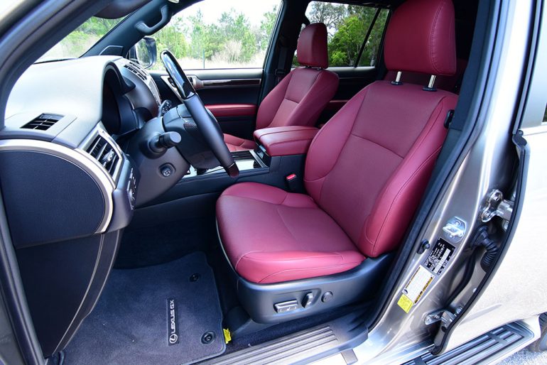 2021 lexus gx 460 front seats