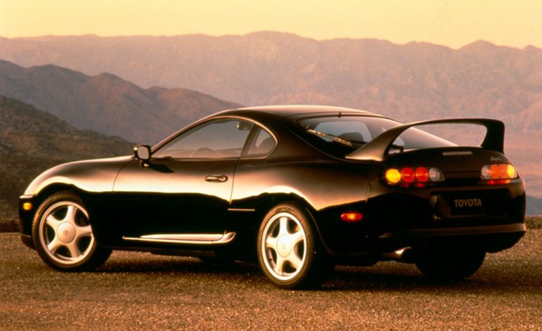 1994 toyota supra turbo black rear