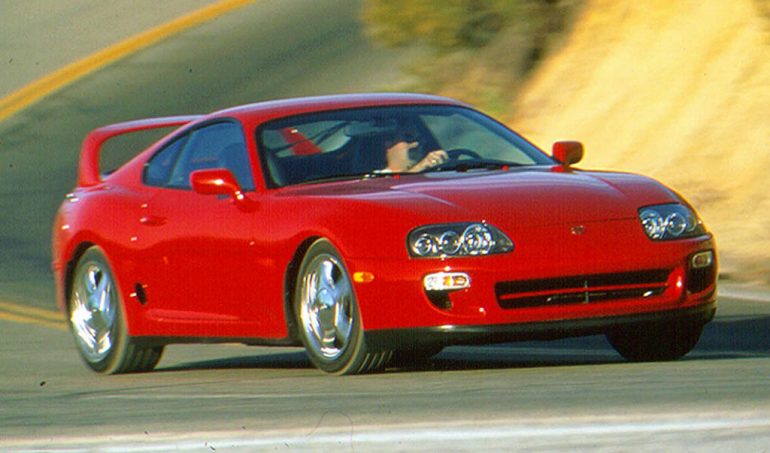 1998 toyota supra turbo red