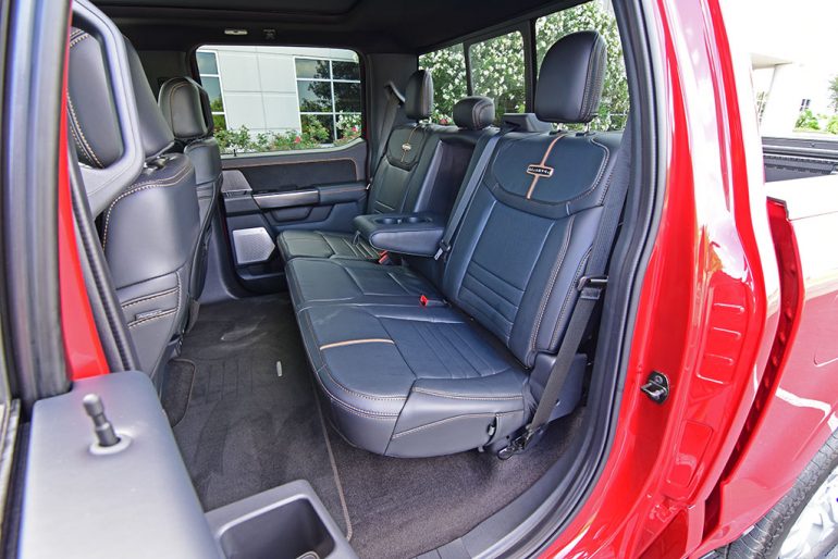 2021 ford f-150 powerboost rear seats