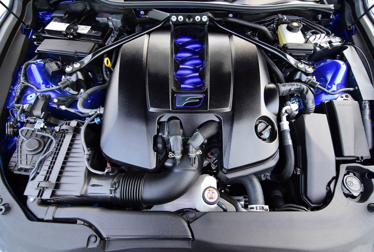 2021 lexus rc f v8 engine