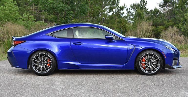 2021 lexus rc f side