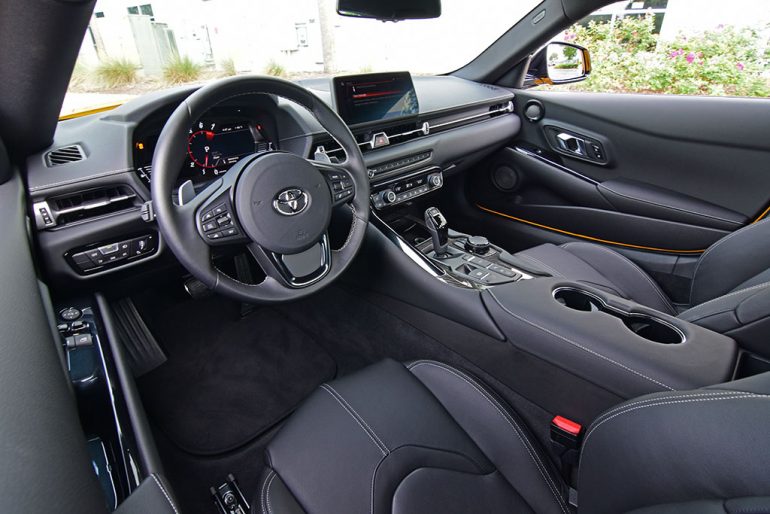 2021 toyota gr supra 3.0 premium dashboard