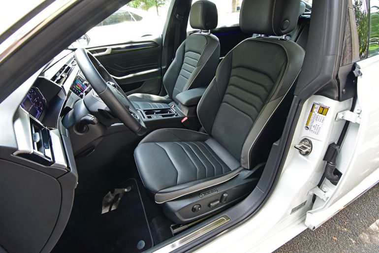 2021 vw arteon sel r line front seats