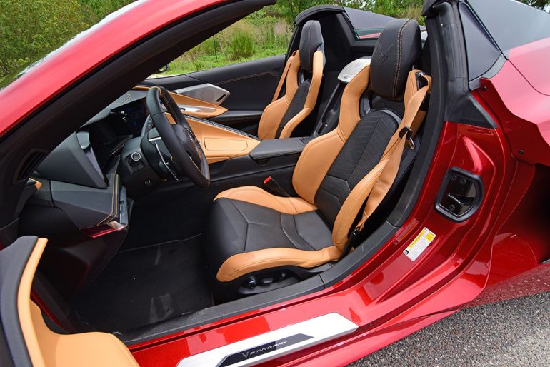 2021 chevrolet corvette stingray c8 convertible two tone seats