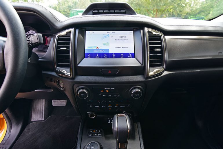 2021 ford ranger tremor touchscreen