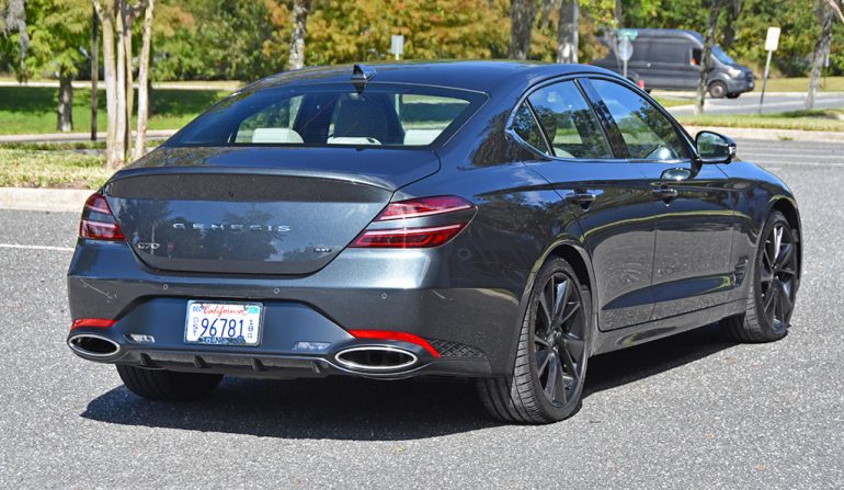 2022 genesis g70 3.3t sport prestige rear