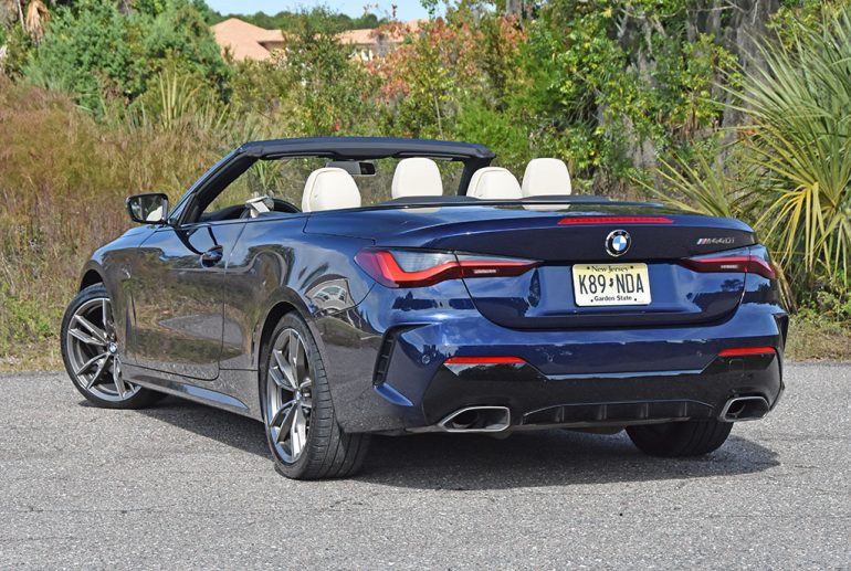 2021 bmw m440i convertible rear