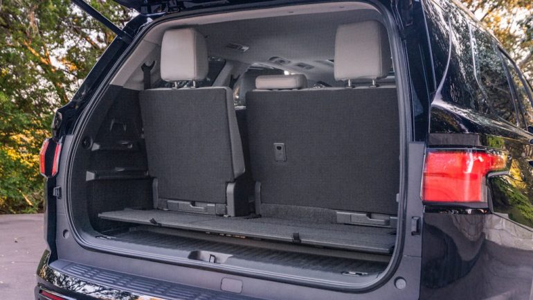 2023 toyota sequoia cargo behind 3rd row