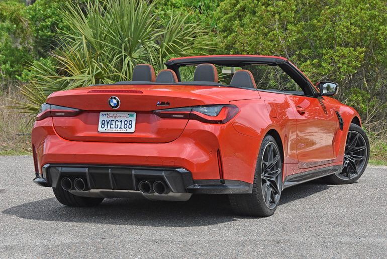 2022 bmw m4 competition convertible rear