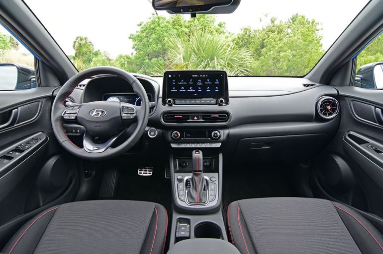 2022 hyundai kona n line dashboard