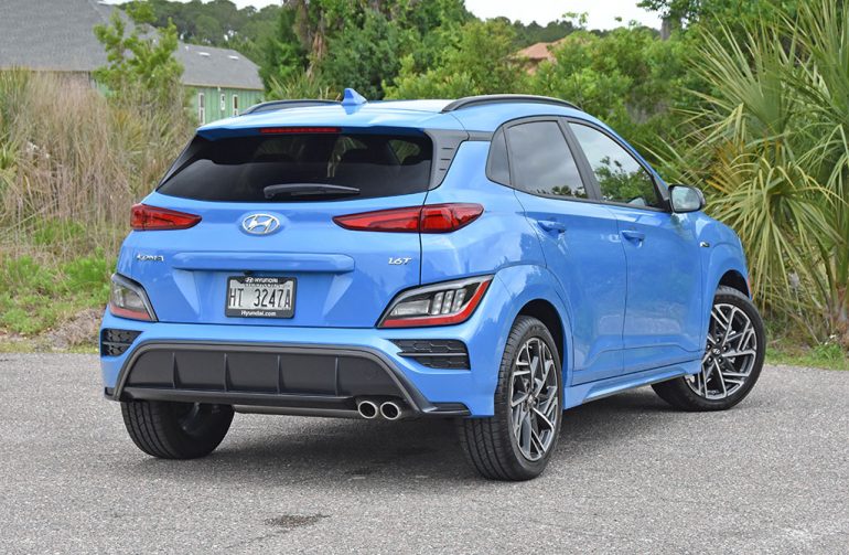 2022 hyundai kona n line rear