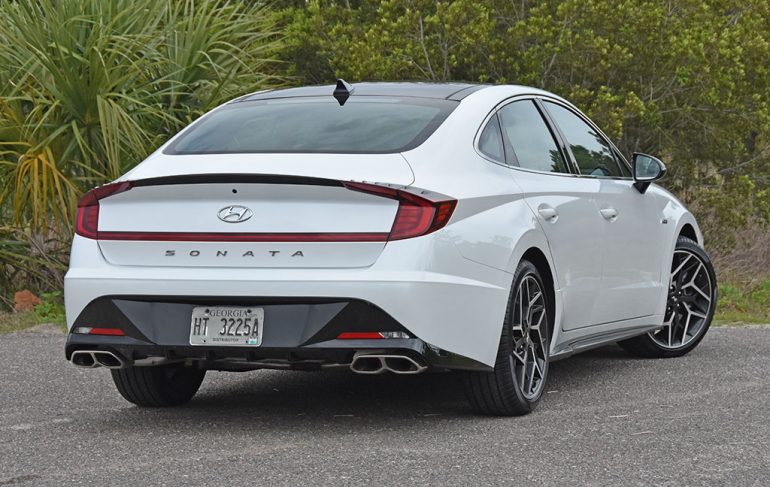 2022 hyundai sonata n line rear