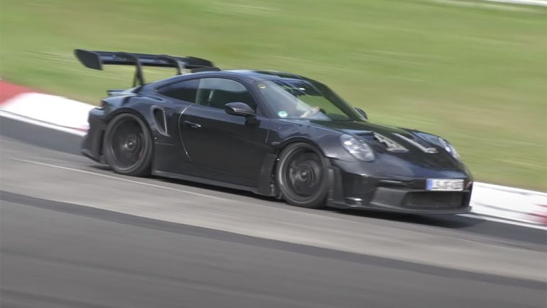 2023 Porsche 911 GT3 RS Caught Undisguised at Nurburgring – Video