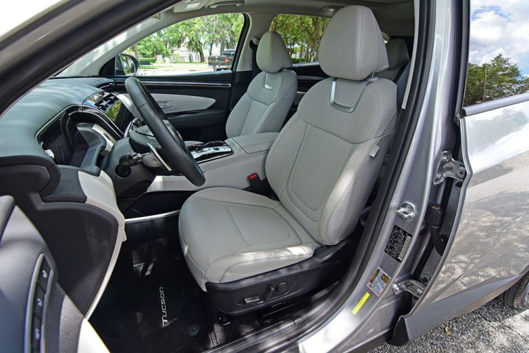 2022 hyundai tucson phev front seats