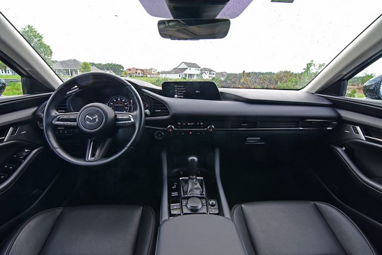 2022 mazda3 sedan premium plus awd dashboard