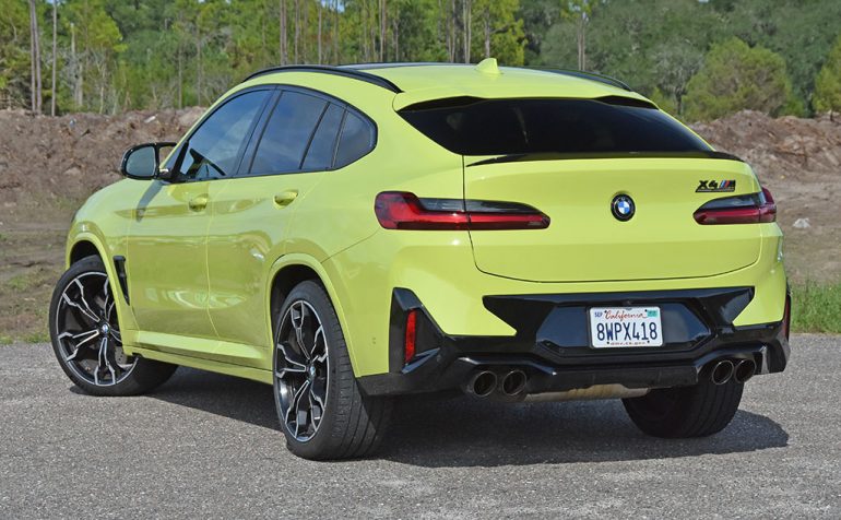 2022 bmw x4 m competition rear