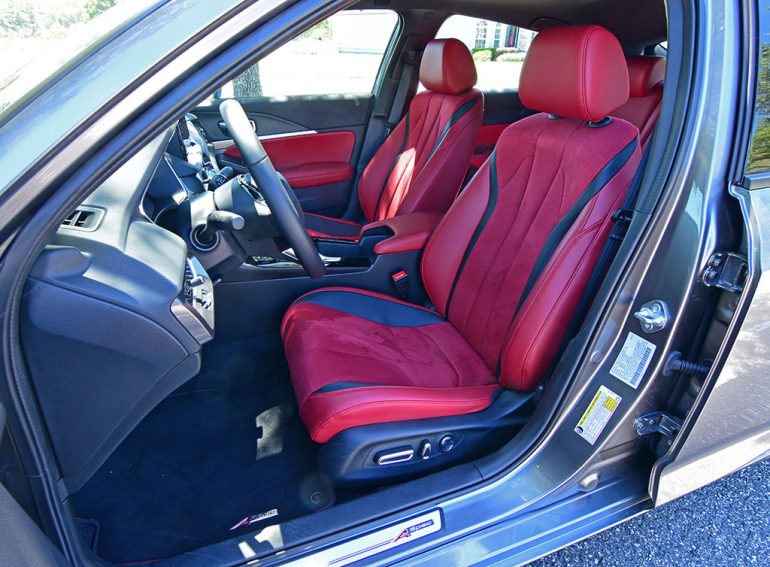 2023 acura integra a-spec front seats