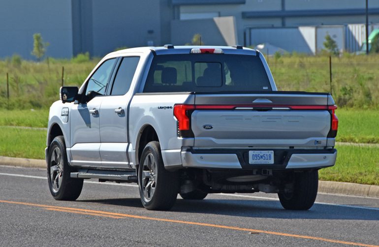 2022 ford f-150 lightning rear