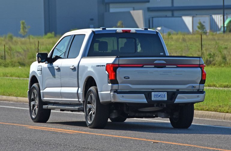 2022 ford f-150 lightning rear