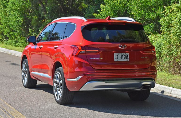 2022 hyundai santa fe calligraphy rear