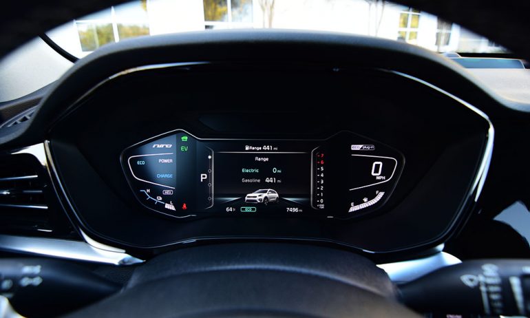 2022 kia niro phev gauge cluster