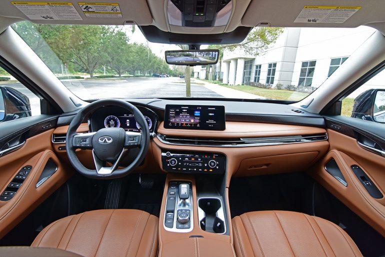 2023 infiniti qx60 sensory awd dashboard