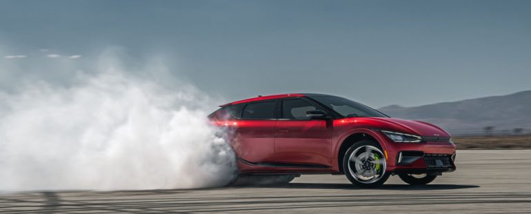 2023 kia ev6 gt burn out