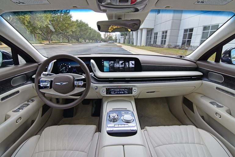 2023 genesis g90 dashboard