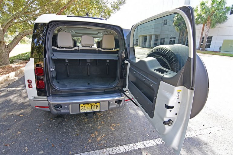 2023 land rover defender 130 cargo door swing