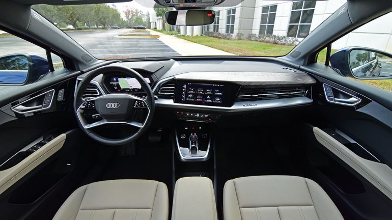 2022 audi q4 sportback 50 e-tron dashboard