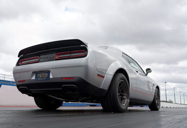 The 2023 Dodge Challenger SRT Demon 170 rear