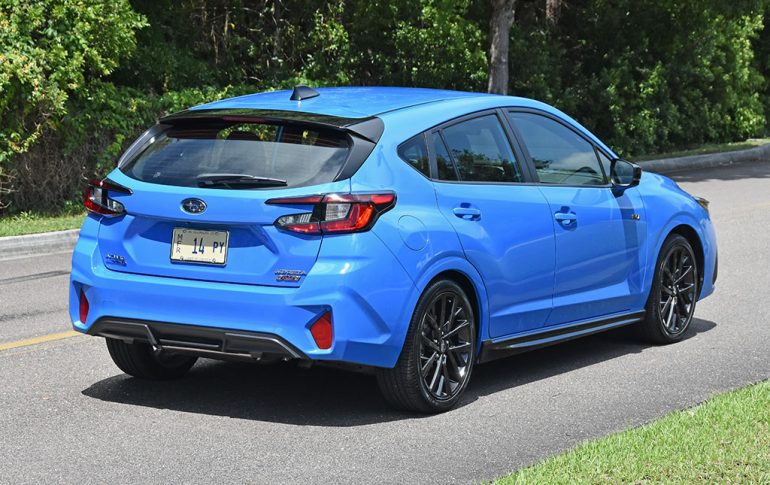 2024 subaru impreza rs rear