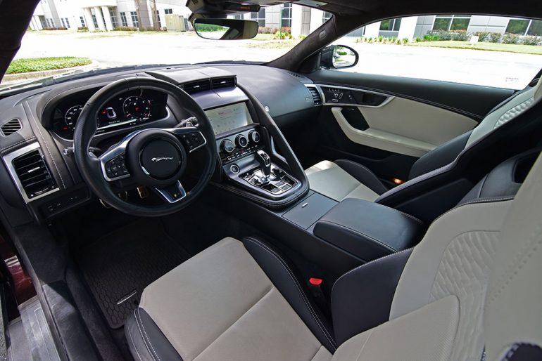 2023 jaguar f-type r coupe interior