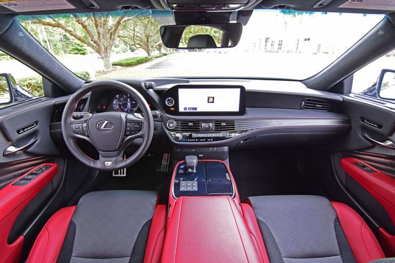 2023 lexus ls 500 awd f sport dashboard