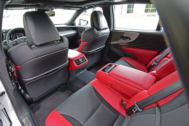 2023 lexus ls 500 awd f sport interior rear