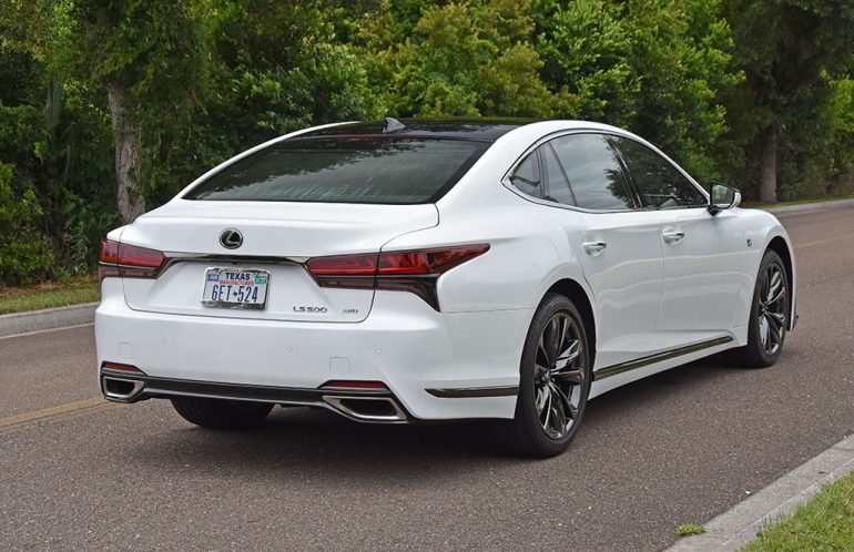 2023 lexus ls 500 awd f sport rear