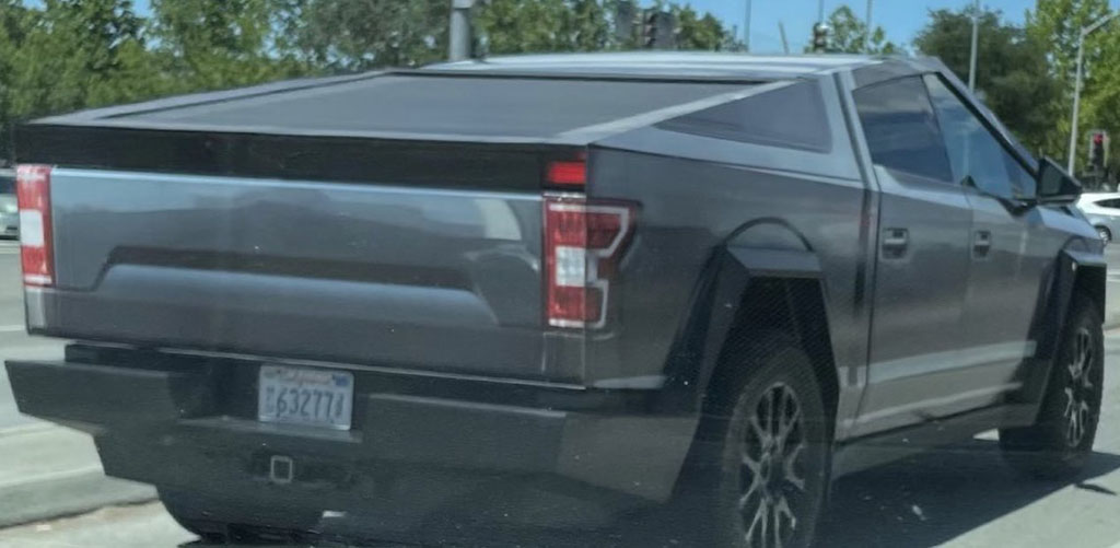 Why is a Tesla Cybertruck Rolling Around with a Ford F-150 Wrap on It
