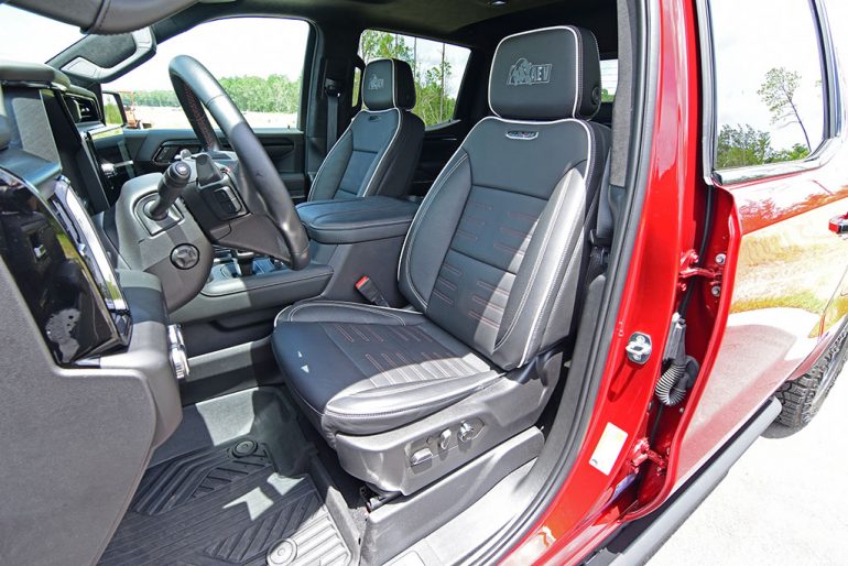 2023 gmc sierra 1500 at4x aev front seats