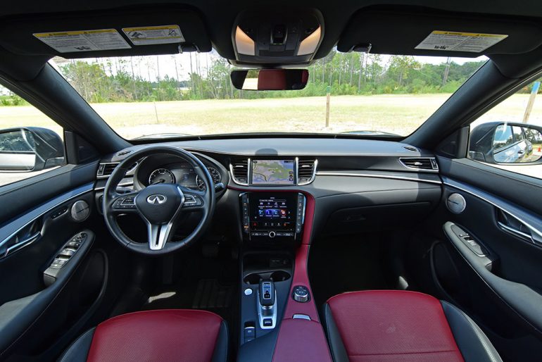 2023 infiniti qx50 sport awd dashboard