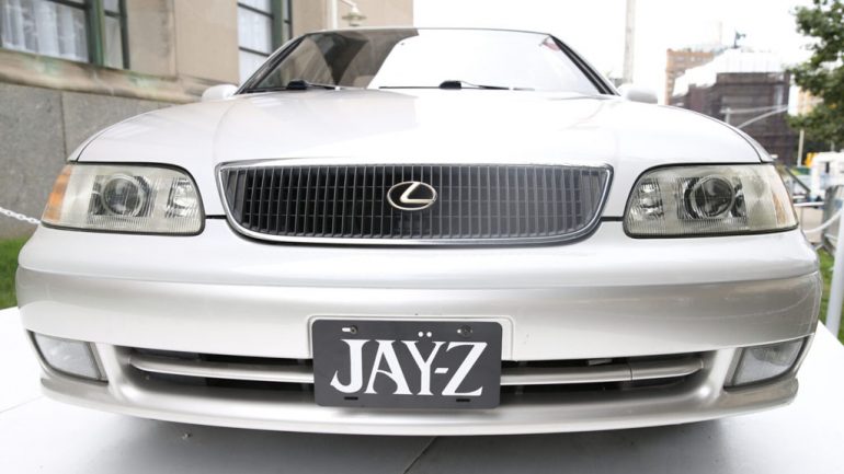 Jay-Z’s Off-White 1993 Lexus GS 300 from Dead Presidents Music Video Unveiled At The Book Of HOV Exhibit In Brooklyn