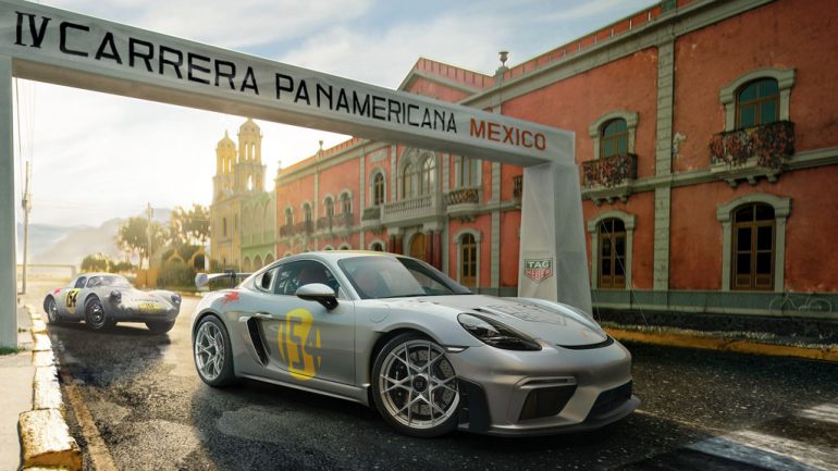Bespoke Porsche 718 GT4 RS Panamericana Special Revealed with Tag Heuer Partnership