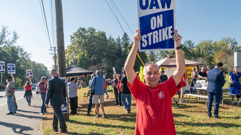 UAW Workers at ZF Alabama Plant Reach Deal to End Strike while Detroit Three Automakers Still Grapple with Negotiations