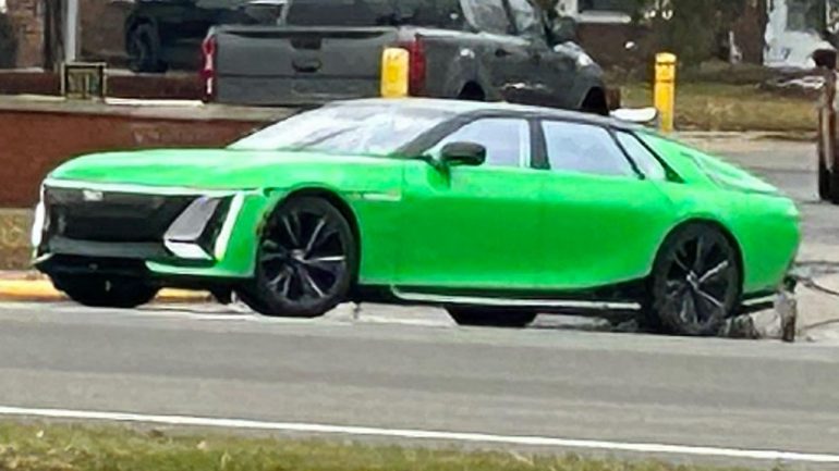 Eye-Popping Green Cadillac Celestiq Build Spotted