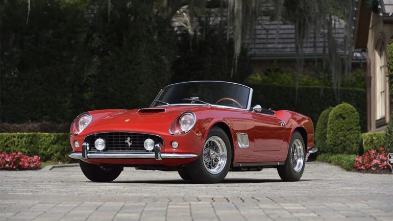 Last 1963 Ferrari 250 GT SWB California Spider Built Hammers for $17.8 Million at Mecum Auction