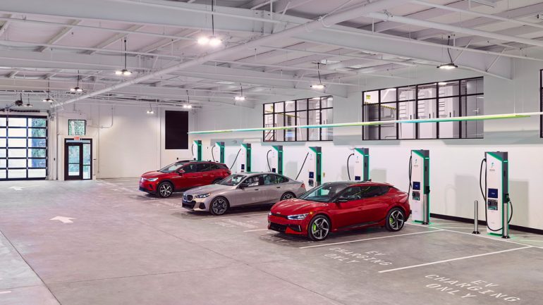 Finally Done Right: Electrify America Debuts First Indoor Flagship EV Charging Station