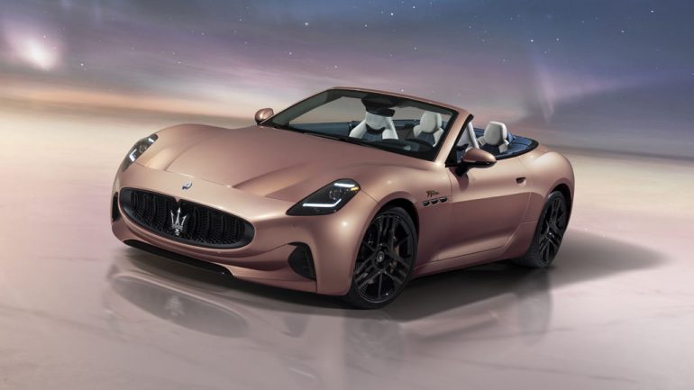 2024 Maserati GranCabrio Folgore Introduced as All-Electric 818-HP Convertible