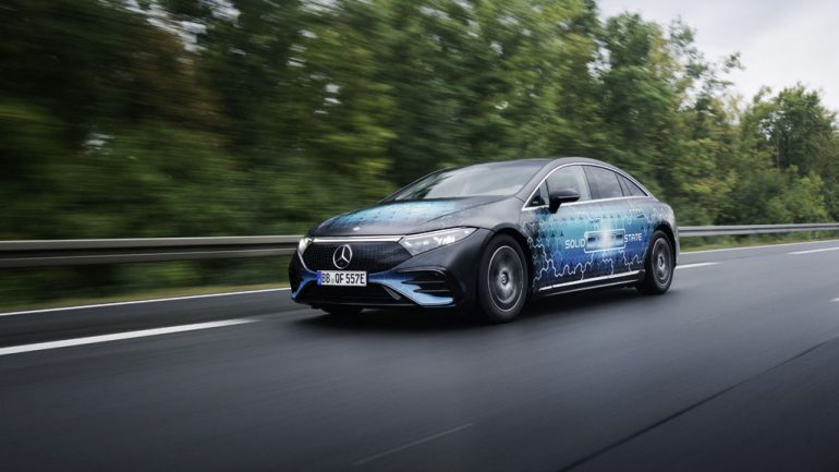 Mercedes EQS With Solid State Battery Goes 749 Miles On One Charge
