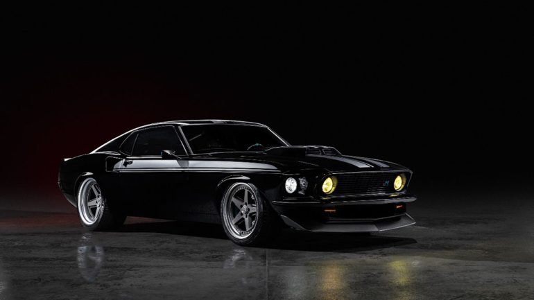 Ringbrothers Kingpin Turns the 1969 Mustang Mach 1 into an 800 HP Dark Star