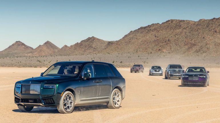 Rolls-Royce Black Badges Challenge Nevada’s Desert Storm
